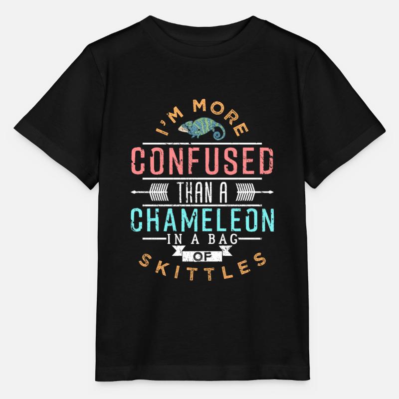 Chamäleon - Stanley/Stella Kinder T-Shirt MINI CREATOR  - Schwarz