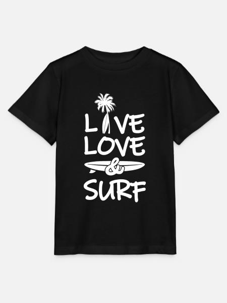 Surfing - Stanley/Stella Kinder T-Shirt MINI CREATOR  - Schwarz