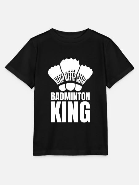 Badminton King Shuttlecock - Stanley/Stella Kinder T-Shirt MINI CREATOR - Schwarz
