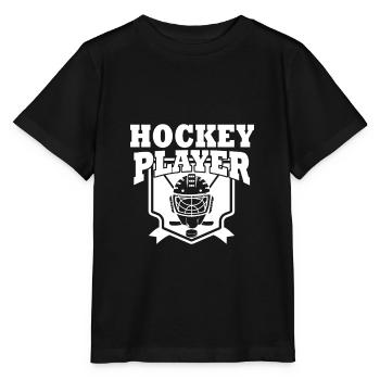 Hockey hockey hockey sur glace Hockey Hocky hockey en salle - T-shirt bio MINI CREATOR Stanley/Stella Enfant - noir - Devant - Mikhail (115cm)