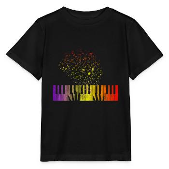 Klavier Zauberei - Stanley/Stella Kinder T-Shirt MINI CREATOR  - Schwarz - Vorne - Mikhail (115cm)