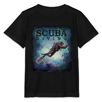 Scuba Diving - Stanley/Stella Kinder T-Shirt MINI CREATOR  - Schwarz - Vorne - Mikhail (115cm)