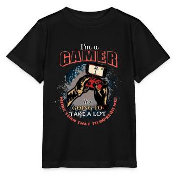 Gamer - Stanley/Stella MINI CREATOR Kids’ T-Shirt - black - Front - Mikhail (115cm)