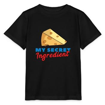 Käseliebhaber Käse Zutat Gouda Emmentaler Geschenk - Stanley/Stella Kinder T-Shirt MINI CREATOR  - Schwarz - Vorne - Mikhail (115cm)