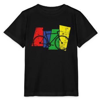 Bicycle - Stanley/Stella MINI CREATOR Kids’ T-Shirt - black - Front - Mikhail (115cm)