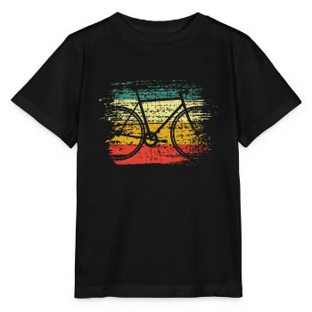 Fahrrad retro - Stanley/Stella Kinder T-Shirt MINI CREATOR  - Schwarz - Vorne - Mikhail (115cm)