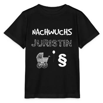 Nachwuchs Juristin - Geschenkidee Geburt Baby Kind - Stanley/Stella Kinder T-Shirt MINI CREATOR  - Schwarz - Vorne - Mikhail (115cm)