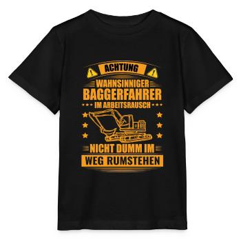 Drague conducteur pelle disant cadeau - T-shirt bio MINI CREATOR Stanley/Stella Enfant - noir - Devant - Mikhail (115cm)