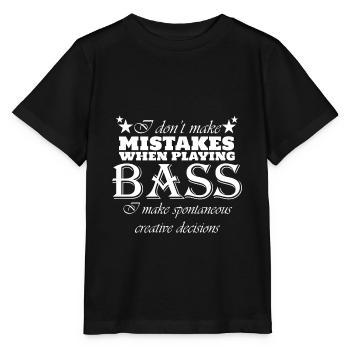La créativité de la basse - T-shirt bio MINI CREATOR Stanley/Stella Enfant - noir - Devant - Mikhail (115cm)