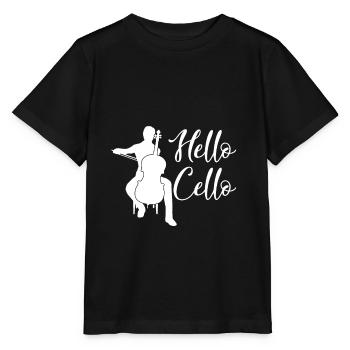 Violoncelle violoncelle - T-shirt bio MINI CREATOR Stanley/Stella Enfant - noir - Devant - Mikhail (115cm)