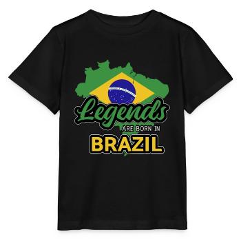 Tshirt Brésilien Légendes Brésiliennes - T-shirt bio MINI CREATOR Stanley/Stella Enfant - noir - Devant - Mikhail (115cm)