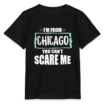 Chicago Illinois - Stanley/Stella Kinder T-Shirt MINI CREATOR  - Schwarz - Vorne - Mikhail (115cm)