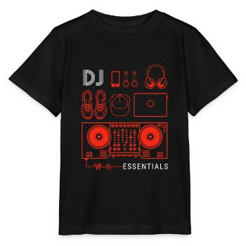 DJ Djing Gift Deejay Disc Jockey DJ Deejay - T-shirt bio MINI CREATOR Stanley/Stella Enfant - noir - Devant - Mikhail (115cm)