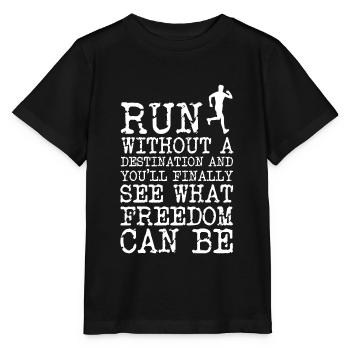 Running - Stanley/Stella Kinder T-Shirt MINI CREATOR  - Schwarz - Vorne - Mikhail (115cm)