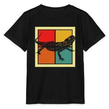 Echse - Stanley/Stella Kinder T-Shirt MINI CREATOR  - Schwarz - Vorne - Mikhail (115cm)