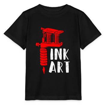 Art de tatouage Studio de tatouage - T-shirt bio MINI CREATOR Stanley/Stella Enfant - noir - Devant - Mikhail (115cm)