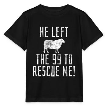 Christian Bible verse - Stanley/Stella MINI CREATOR Kids’ T-Shirt - black - Front - Mikhail (115cm)