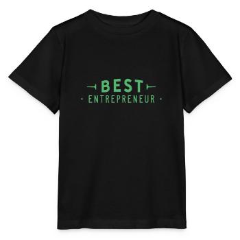 Chefs d’entreprise Entrepreneurs - T-shirt bio MINI CREATOR Stanley/Stella Enfant - noir - Devant - Mikhail (115cm)