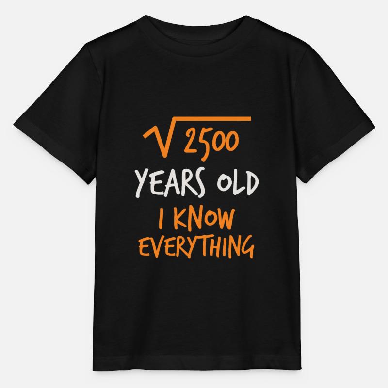 Anniversaire 50 ans - T-shirt bio MINI CREATOR Stanley/Stella Enfant - noir
