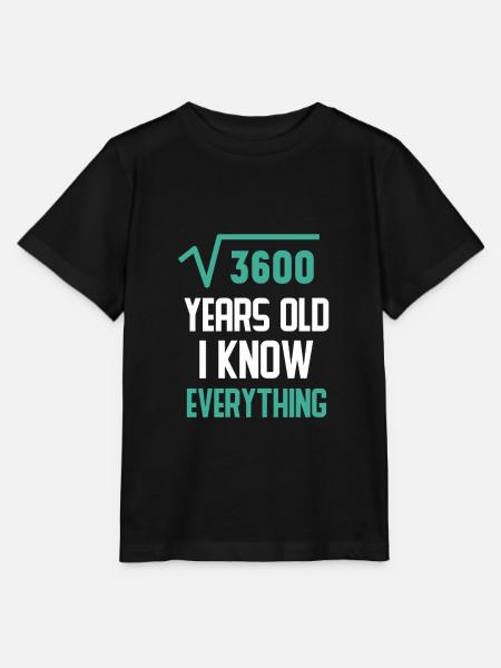 Anniversaire 60 ans - T-shirt bio MINI CREATOR Stanley/Stella Enfant - noir