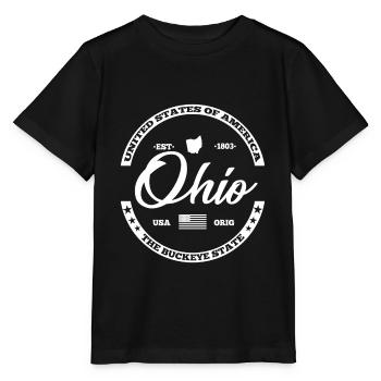 Ohio - Stanley/Stella Kinder T-Shirt MINI CREATOR  - Schwarz - Vorne - Mikhail (115cm)