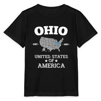 Ohio - Stanley/Stella Kinder T-Shirt MINI CREATOR  - Schwarz - Vorne - Mikhail (115cm)
