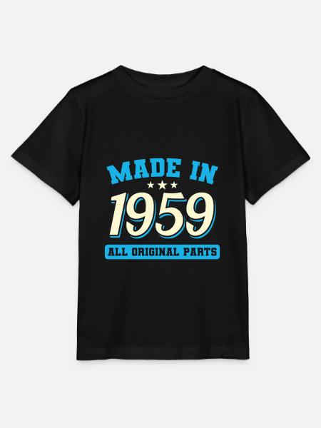 1959 Geburtsjahr - Stanley/Stella Kinder T-Shirt MINI CREATOR - Schwarz