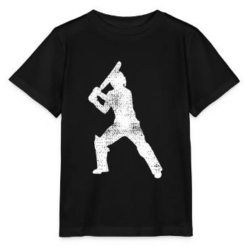 Cricket Player Cricket Player - Stanley/Stella MINI CREATOR Kids’ T-Shirt - black - Front - Mikhail (115cm)