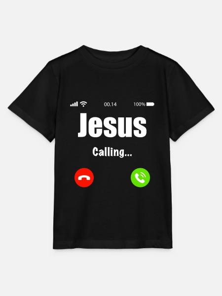 Jesus Christus - T-shirt MINI CREATOR barn från Stanley/Stella - svart