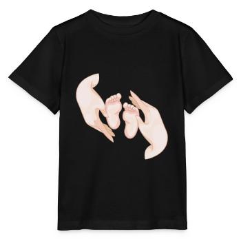 pieds de bébé - T-shirt bio MINI CREATOR Stanley/Stella Enfant - noir - Devant - Mikhail (115cm)