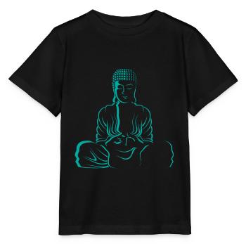 Meditation Buddha Meditation Buddha - Stanley/Stella Kinder T-Shirt MINI CREATOR  - Schwarz - Vorne - Mikhail (115cm)