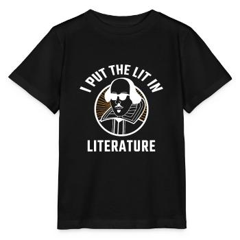 Lit en littérature - T-shirt bio MINI CREATOR Stanley/Stella Enfant - noir - Devant - Mikhail (115cm)