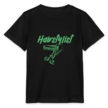 Hair salon Hairdresser Hairdresser Hairdresser Hairdressers - Stanley/Stella MINI CREATOR Kids’ T-Shirt - black - Front - Mikhail (115cm)
