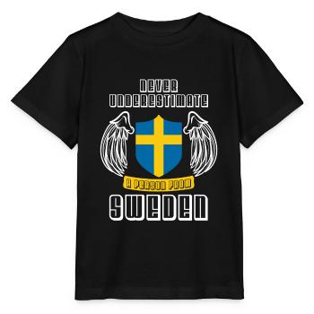 Suède - T-shirt bio MINI CREATOR Stanley/Stella Enfant - noir - Devant - Mikhail (115cm)
