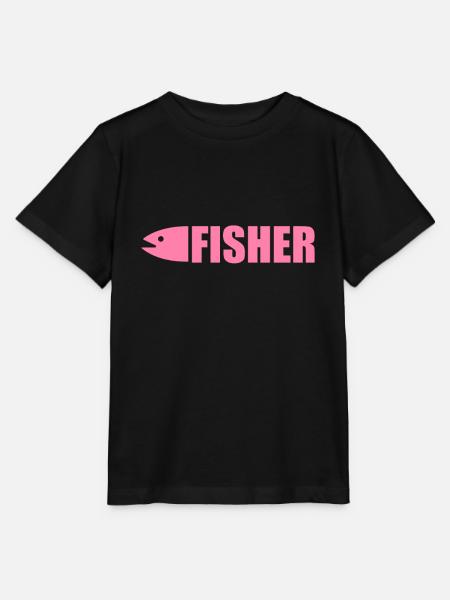 Fishing Fishing Fishing Fishing - Stanley/Stella MINI CREATOR Kids’ T-Shirt - black