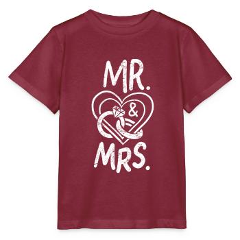Wedding - Stanley/Stella MINI CREATOR Kids’ T-Shirt - burgundy - Front - Kain (125cm)