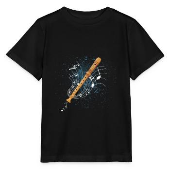 recorder - Stanley/Stella MINI CREATOR Kids’ T-Shirt - black - Front - Mikhail (115cm)