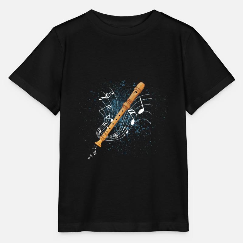 Blockflöte - Stanley/Stella Kinder T-Shirt MINI CREATOR  - Schwarz