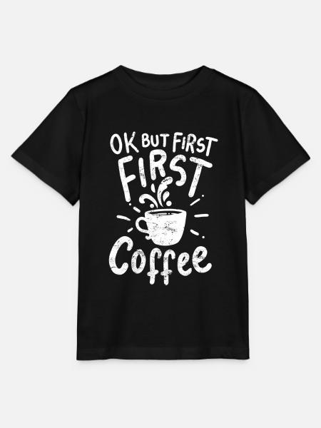 Kaffee Kaffee Kaffee - Stanley/Stella T-shirt MINI CREATOR til børn - sort