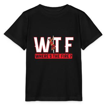 fire Department - Stanley/Stella MINI CREATOR Kids’ T-Shirt - black - Front - Mikhail (115cm)
