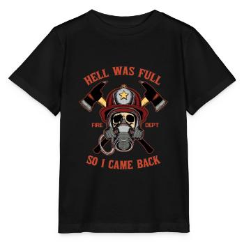 fire Department - Stanley/Stella MINI CREATOR Kids’ T-Shirt - black - Front - Mikhail (115cm)