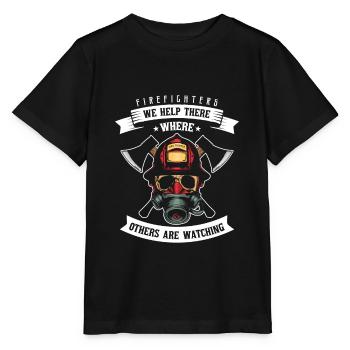 fire Department - Stanley/Stella MINI CREATOR Kids’ T-Shirt - black - Front - Mikhail (115cm)