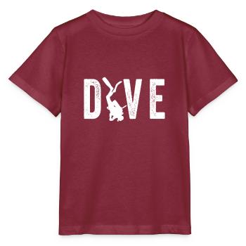 diving - Stanley/Stella MINI CREATOR Kids’ T-Shirt - burgundy - Front - Kain (125cm)