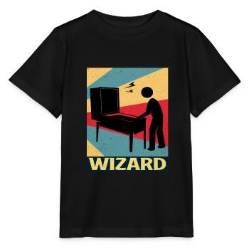 Pinball - Stanley/Stella MINI CREATOR Kids’ T-Shirt - black - Front - Mikhail (115cm)