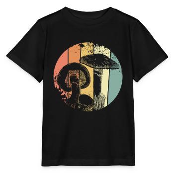 Mushroom Picker Mushrooms - Stanley/Stella MINI CREATOR Kids’ T-Shirt - black - Front - Mikhail (115cm)