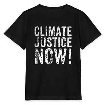 Justice Climatique Maintenant - T-shirt bio MINI CREATOR Stanley/Stella Enfant - noir - Devant - Mikhail (115cm)