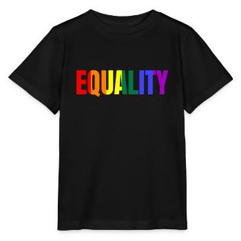 Equality Rainbow Colors: Equal rights for all - Stanley/Stella MINI CREATOR Kids’ T-Shirt - black - Front - Mikhail (115cm)