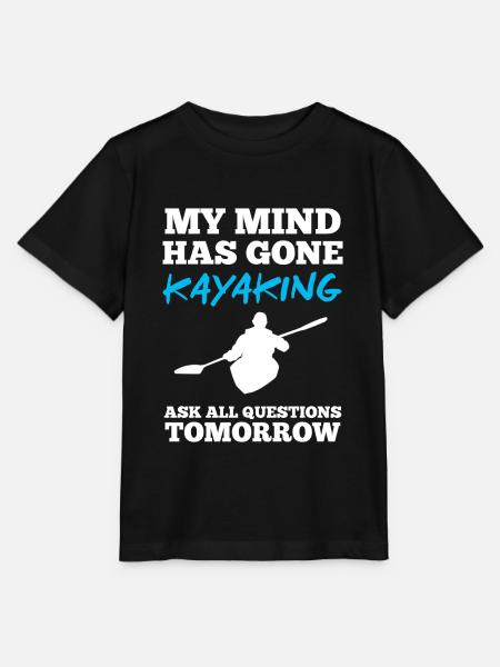 Kajakfahren paddeln - Stanley/Stella Kinder T-Shirt MINI CREATOR  - Schwarz