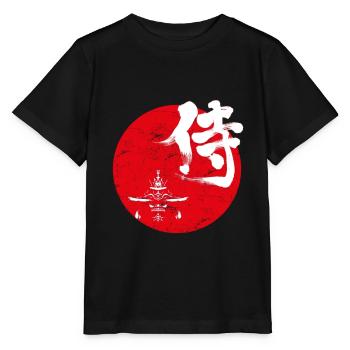 Samurai Japanese art - Stanley/Stella MINI CREATOR Kids’ T-Shirt - black - Front - Mikhail (115cm)