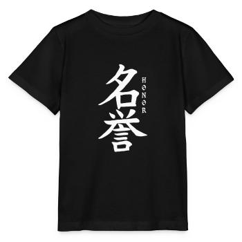 Honor Japanese art - Stanley/Stella MINI CREATOR Kids’ T-Shirt - black - Front - Mikhail (115cm)